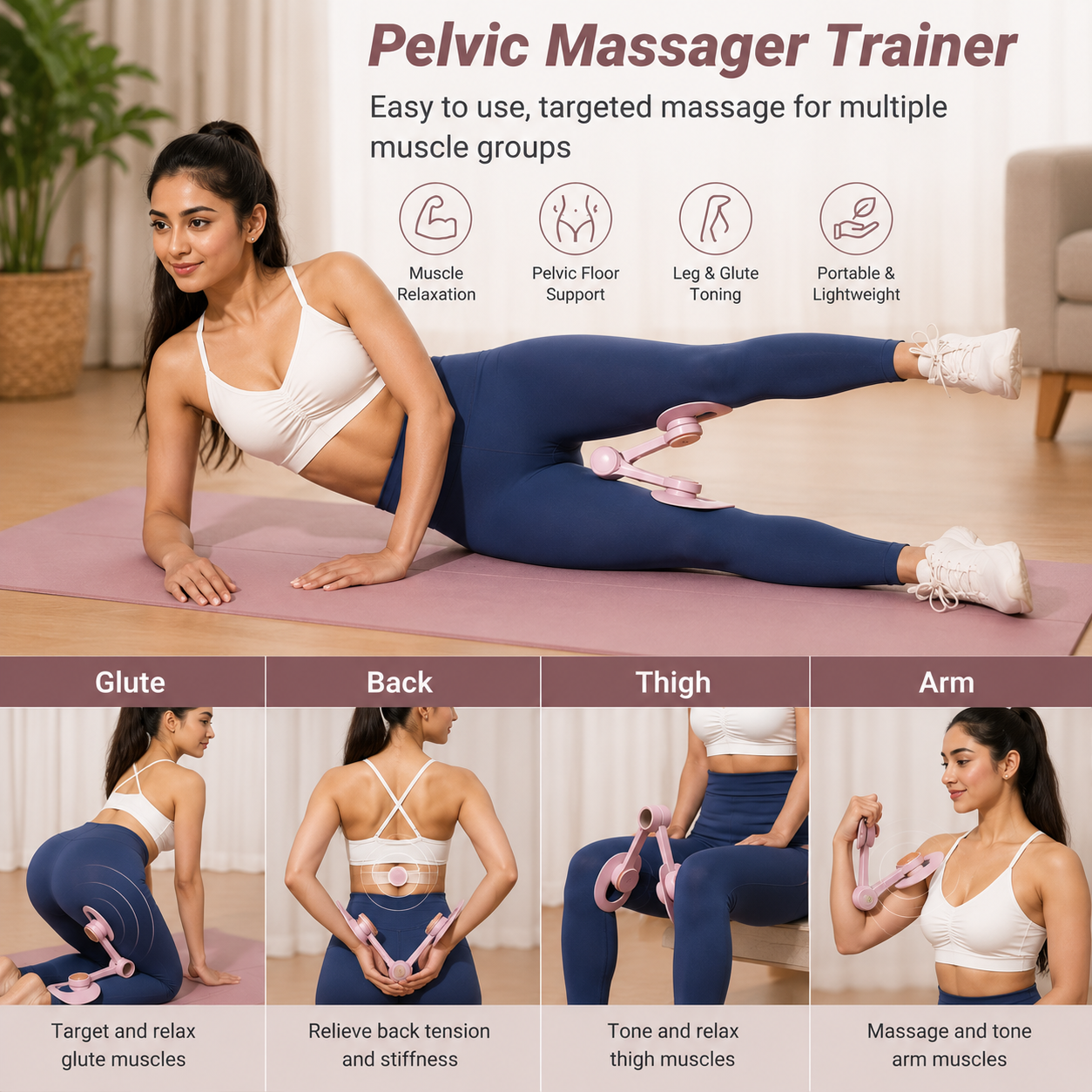 Hip & Pelvic Trainer – Thigh Toner 🦵🏻